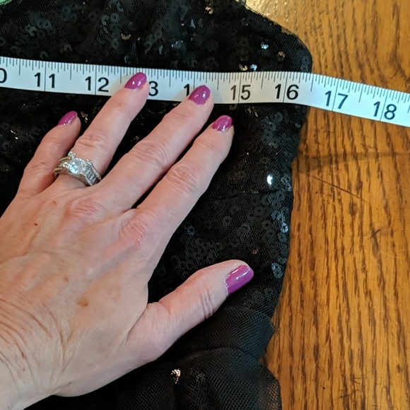 Black sequen homecoming dress & bag - Picture 4 of 16